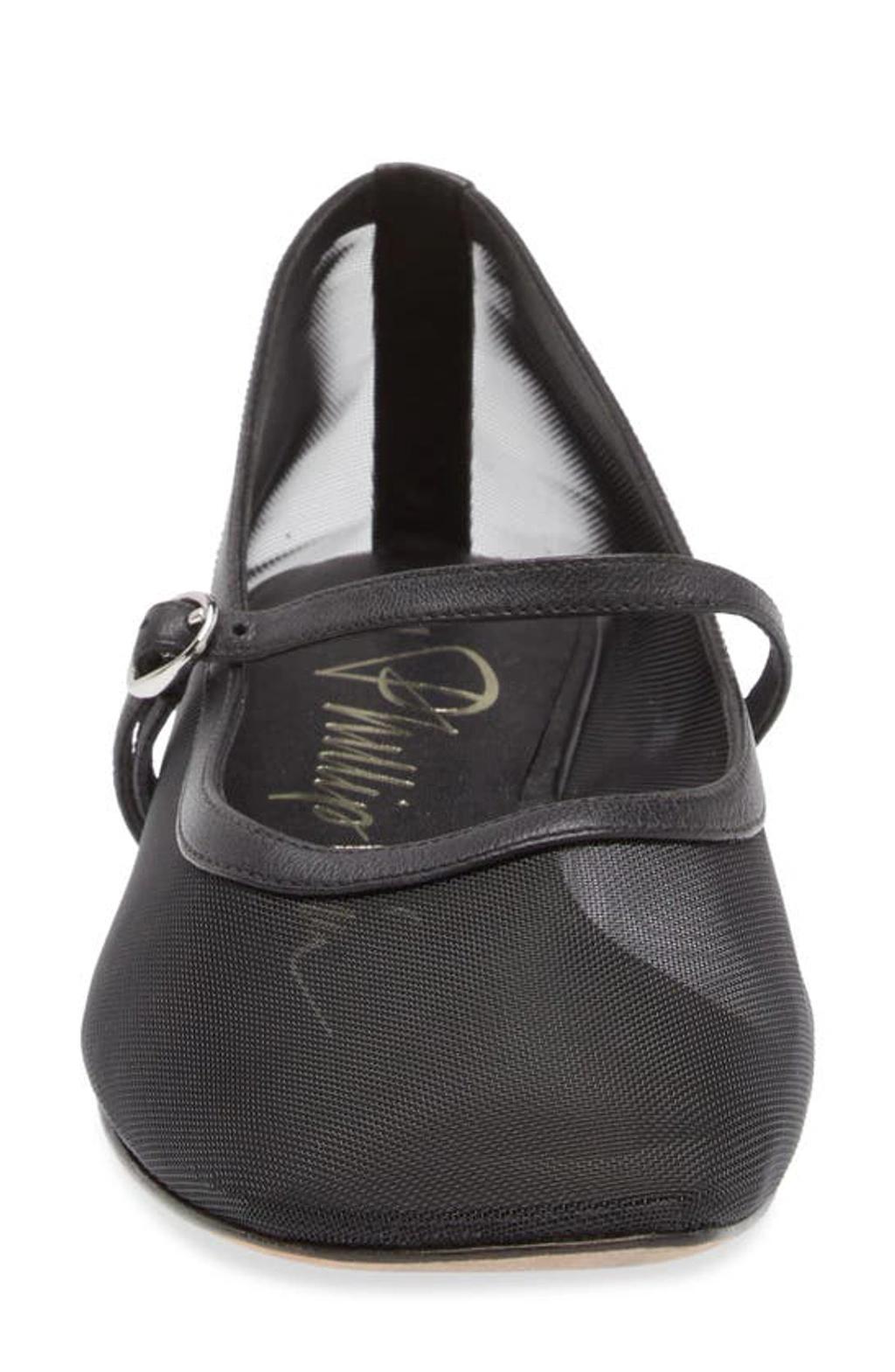 3.1 PHILLIP LIM Mesh Mary Jane Flat In Black Product Image