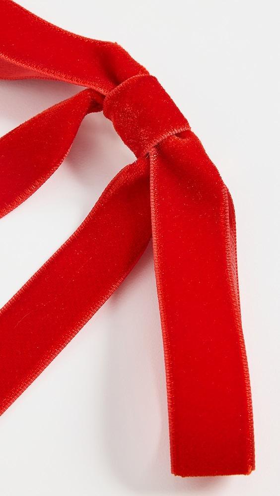 Jennifer Behr Aida Velvet Bow Barrette | Shopbop Product Image