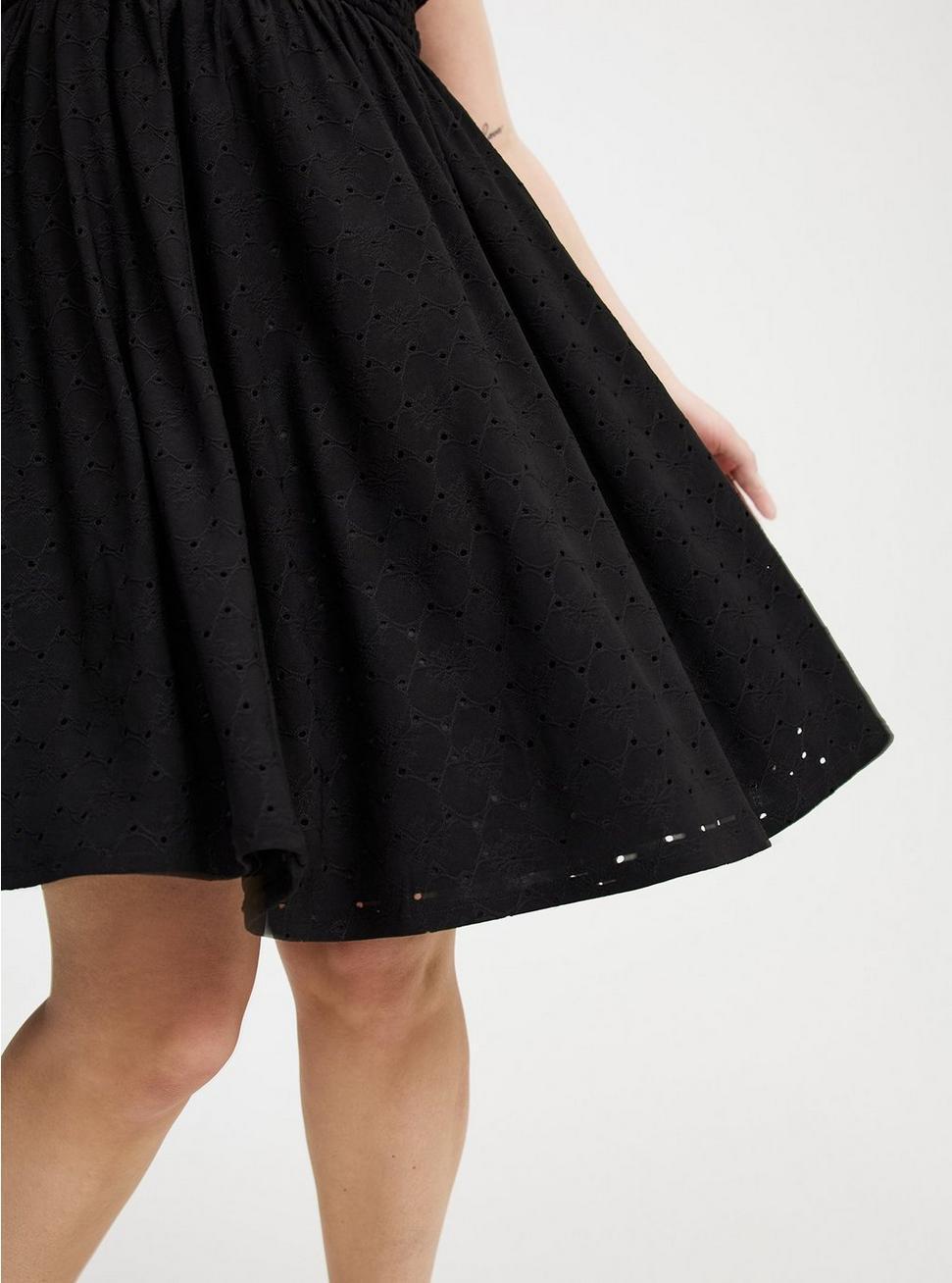 Mini Knit Eyelet Dress Product Image