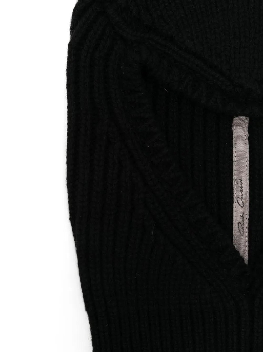RICK OWENS Skull Balaclava In Black Product Image