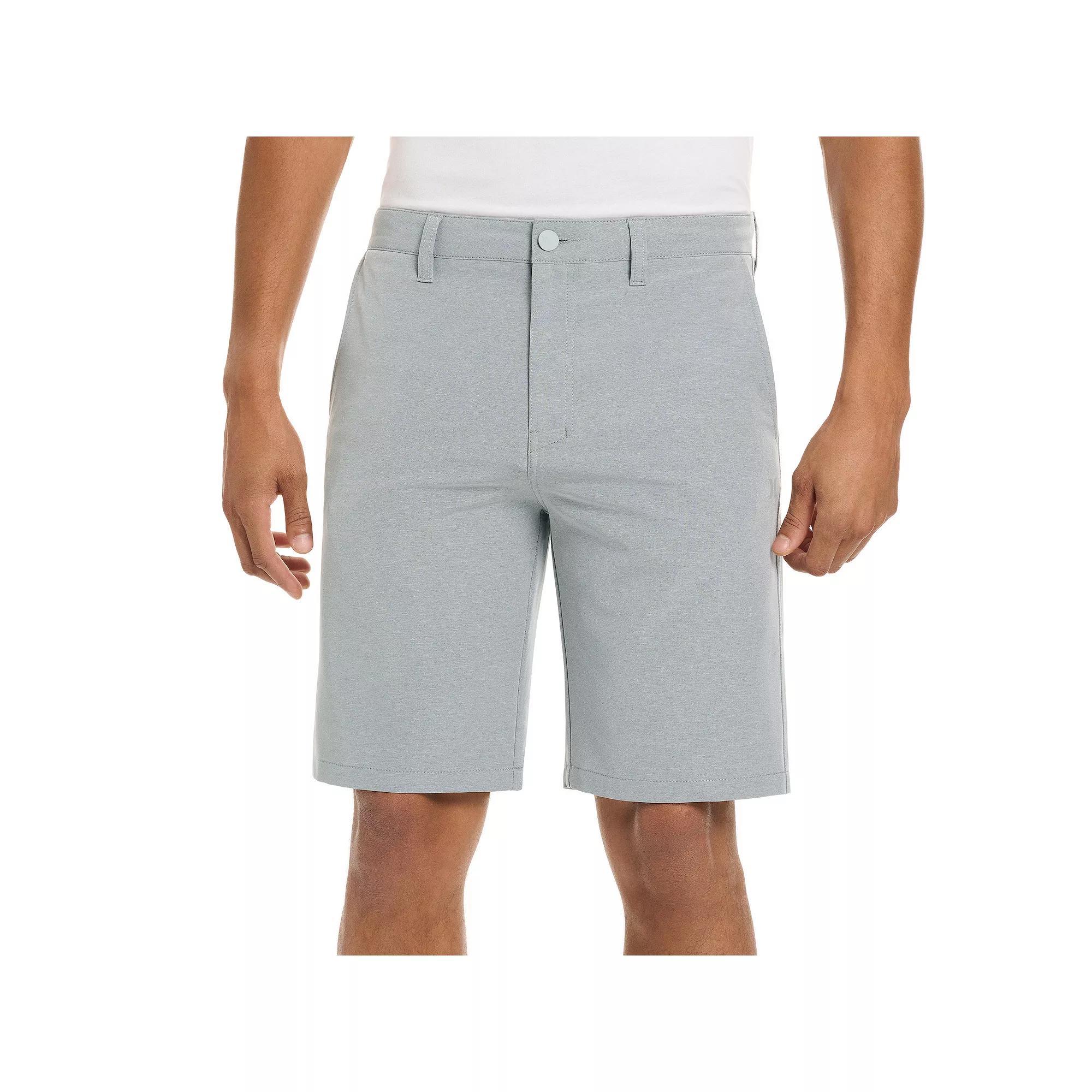 Men's Hurley 4-Way Stretch Walking Shorts, Size: 28, Black Grey Product Image