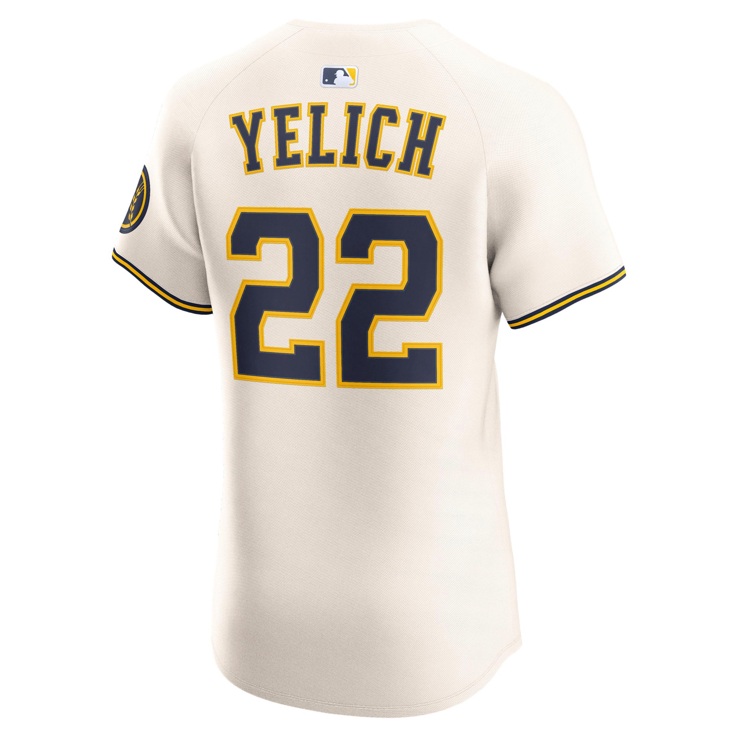 Christian Yelich Milwaukee Brewers Nike Men's Dri-FIT ADV MLB Elite Jersey Product Image