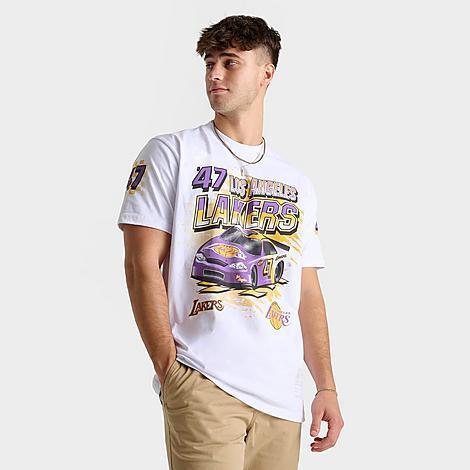 Mitchell And Ness Mens Los Angeles Lakers NBA Speedway Graphic T-Shirt Product Image