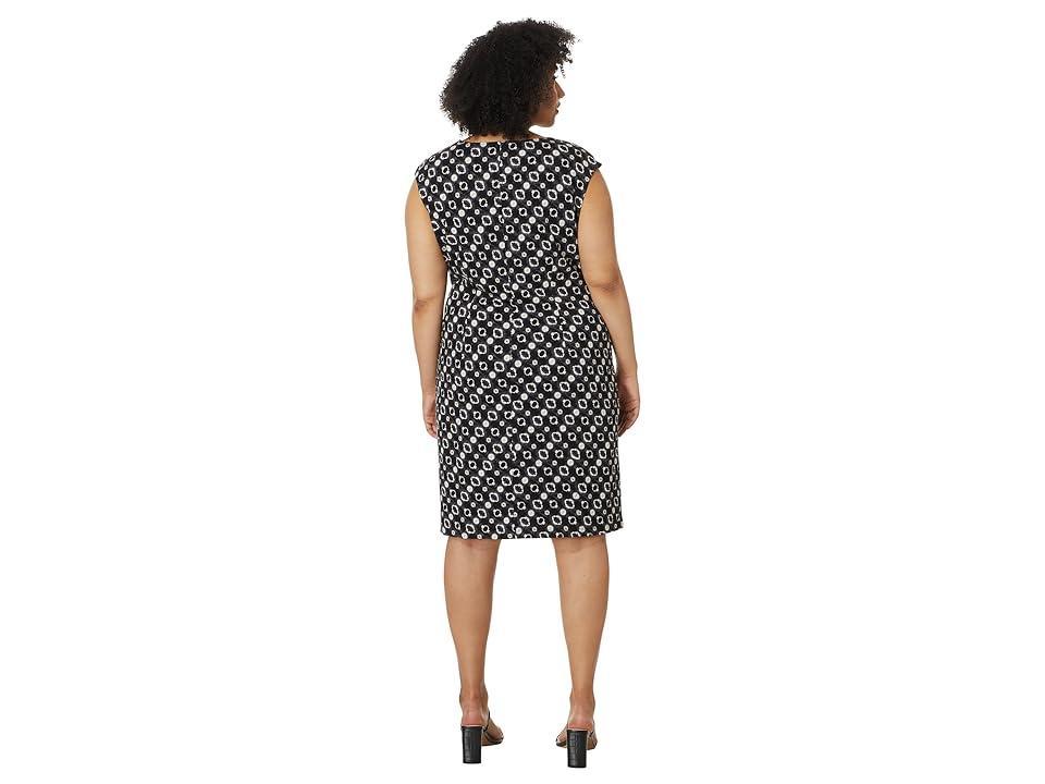 Nic+Zoe Plus Midnight Shibori Twist Front Dress Product Image