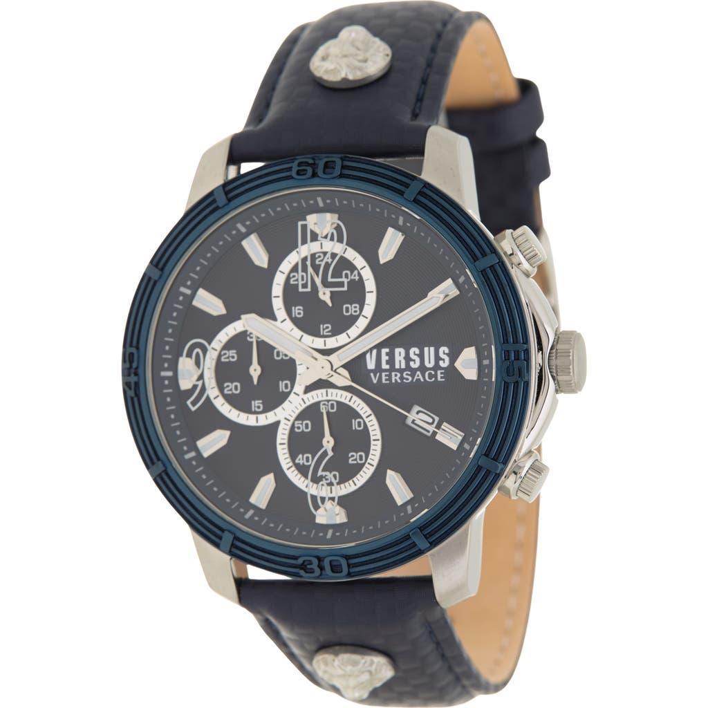 VERSUS Versace Versace Men's Two-Tone Leather Strap Watch, 46mm in Two Tone at Nordstrom Product Image