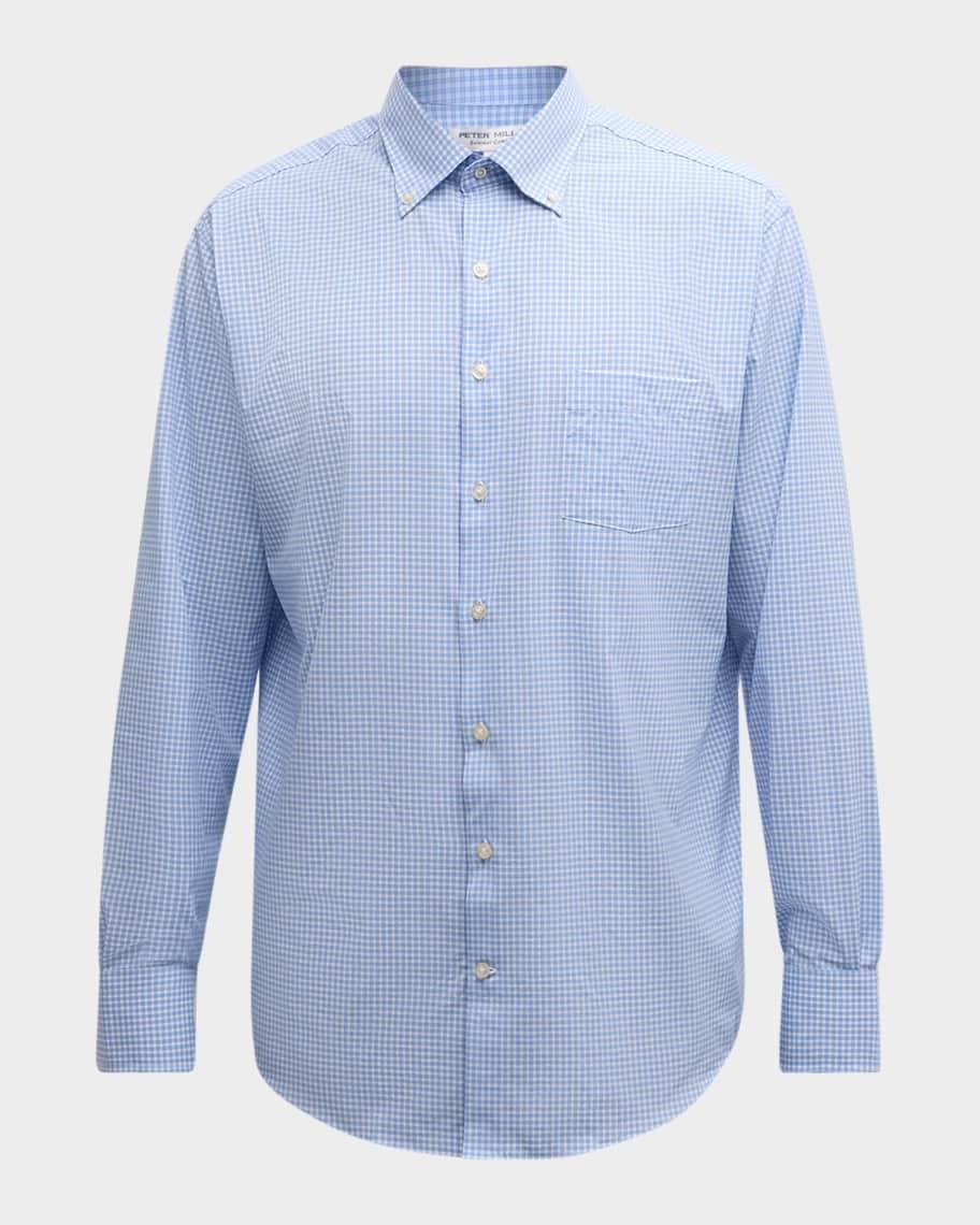 Men's Cranbroook Performance Poplin Check Sport Shirt Product Image
