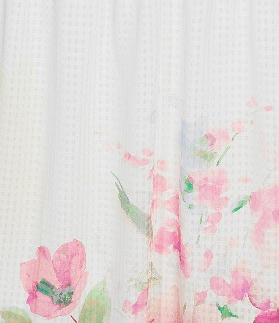 Moda Tara Plus Size Floral V-Neck Sleeveless Chiffon A-Line Maxi Dress Product Image