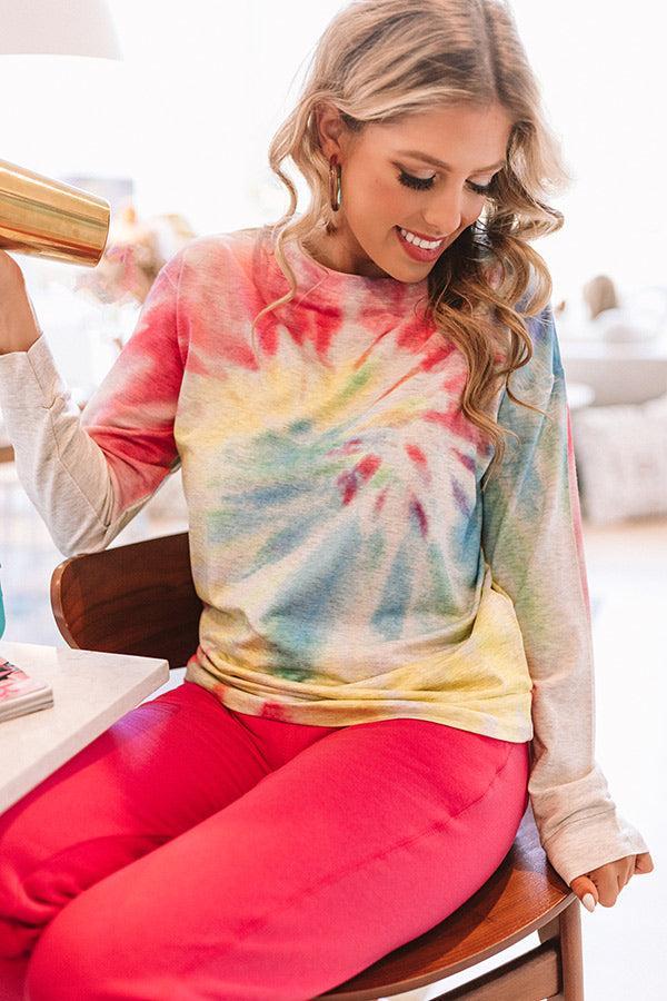 Meant For More Tie Dye Tee in Birch Product Image