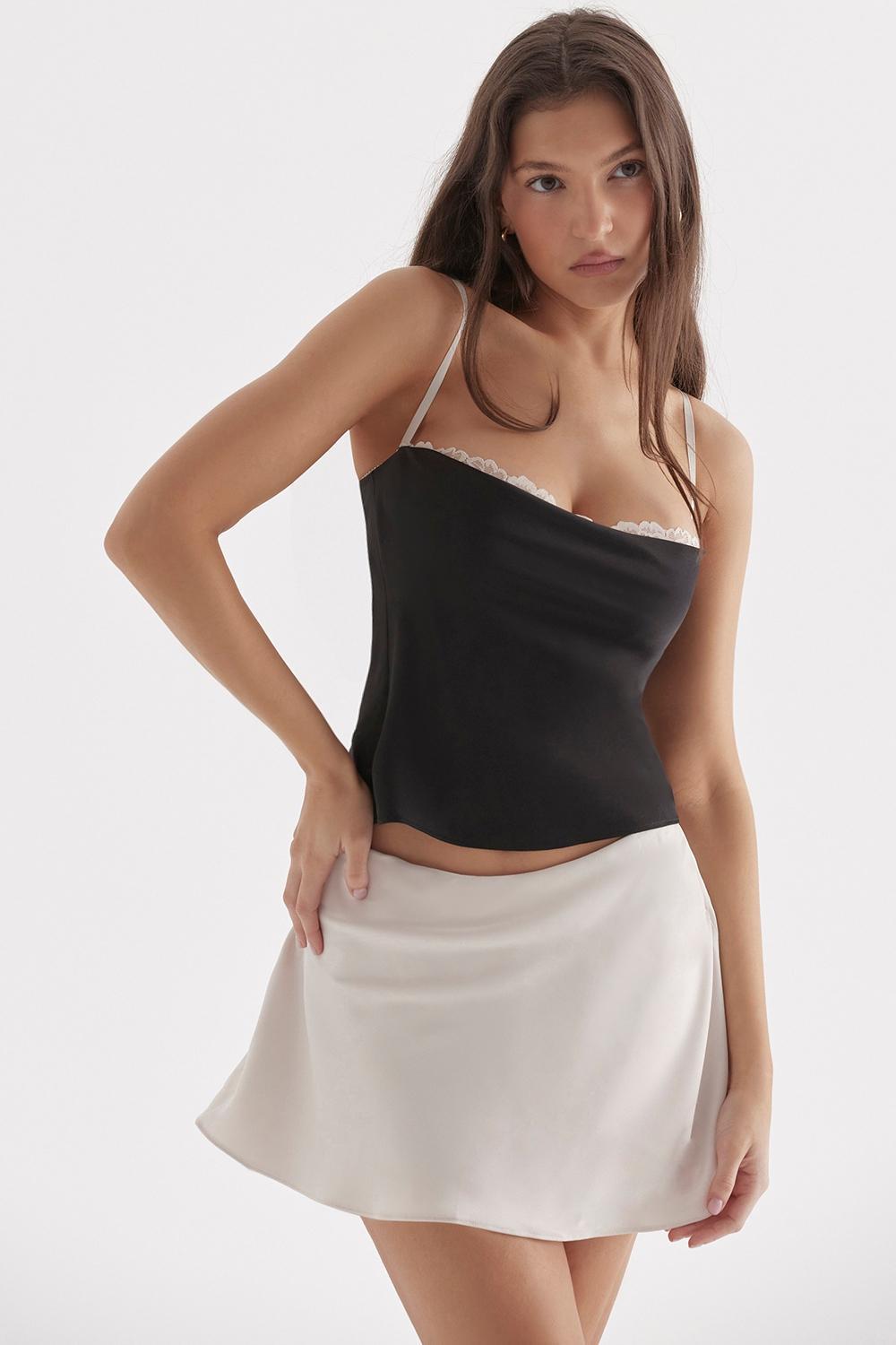 Malala  off white mini skirt Product Image