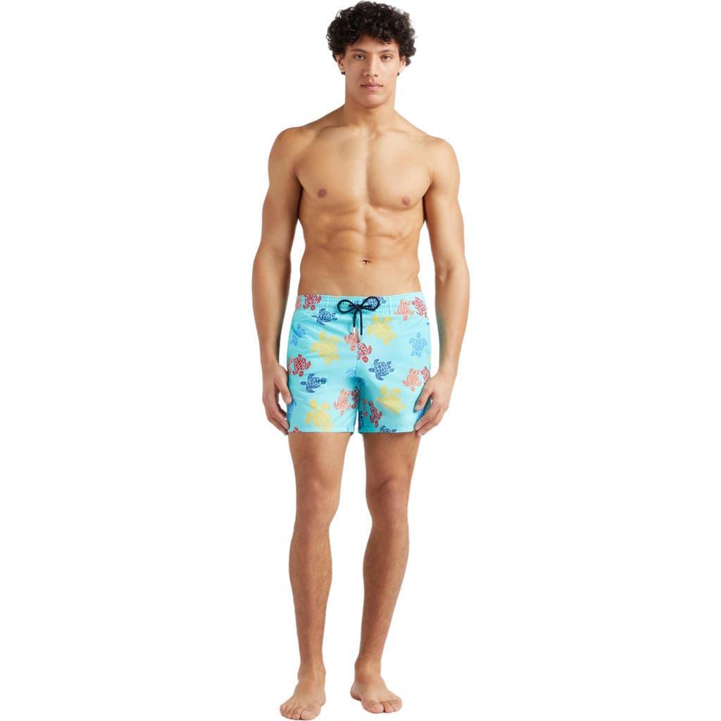 Mens Multi Turtle-Print Swim Shorts Product Image