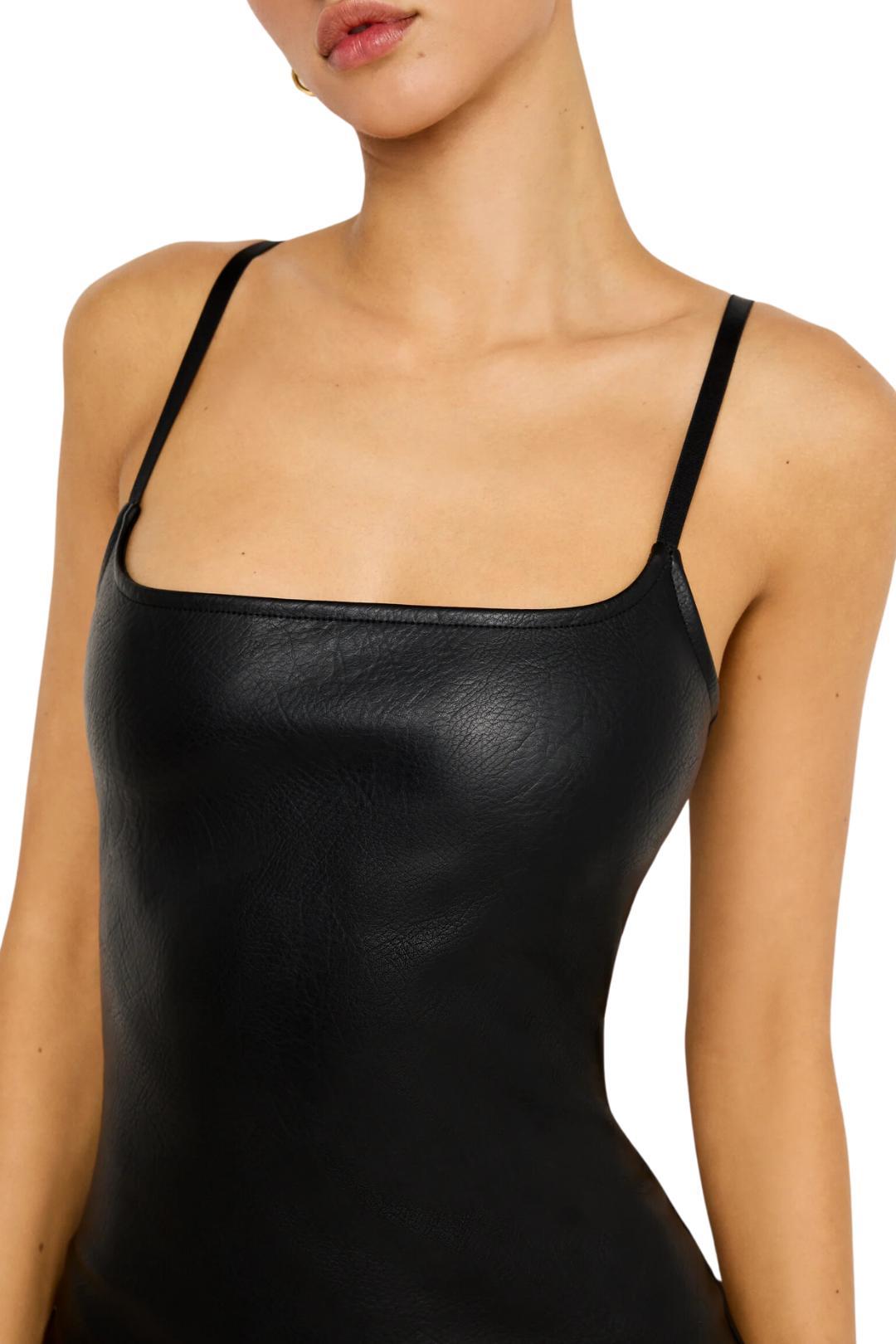 Leather Scoop Cami Dress Product Image