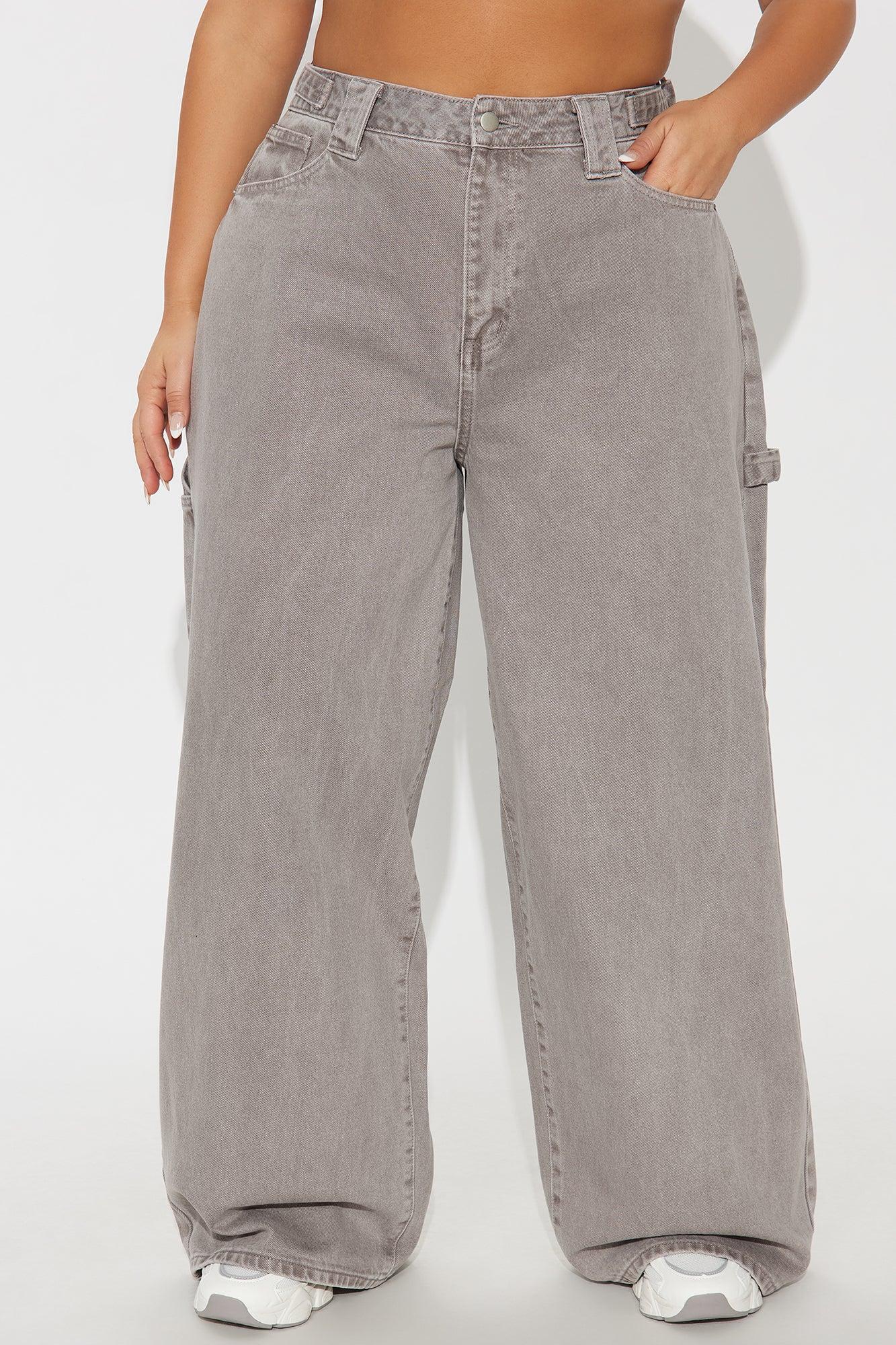 Everything You Want Wide Leg Pant - Grey Product Image