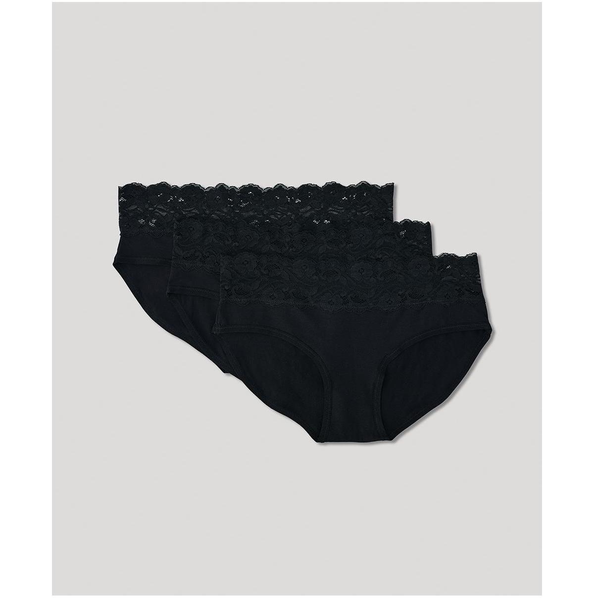 Womens Lace Waist Brief 3-Pack 3XL Product Image