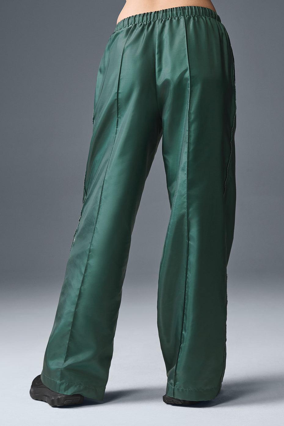Afterglow Wide Leg Track Pant - Winter Ivy Product Image