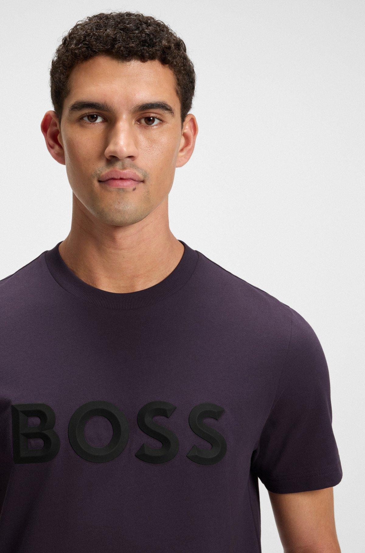 Cotton-jersey T-shirt with 3D logo Product Image