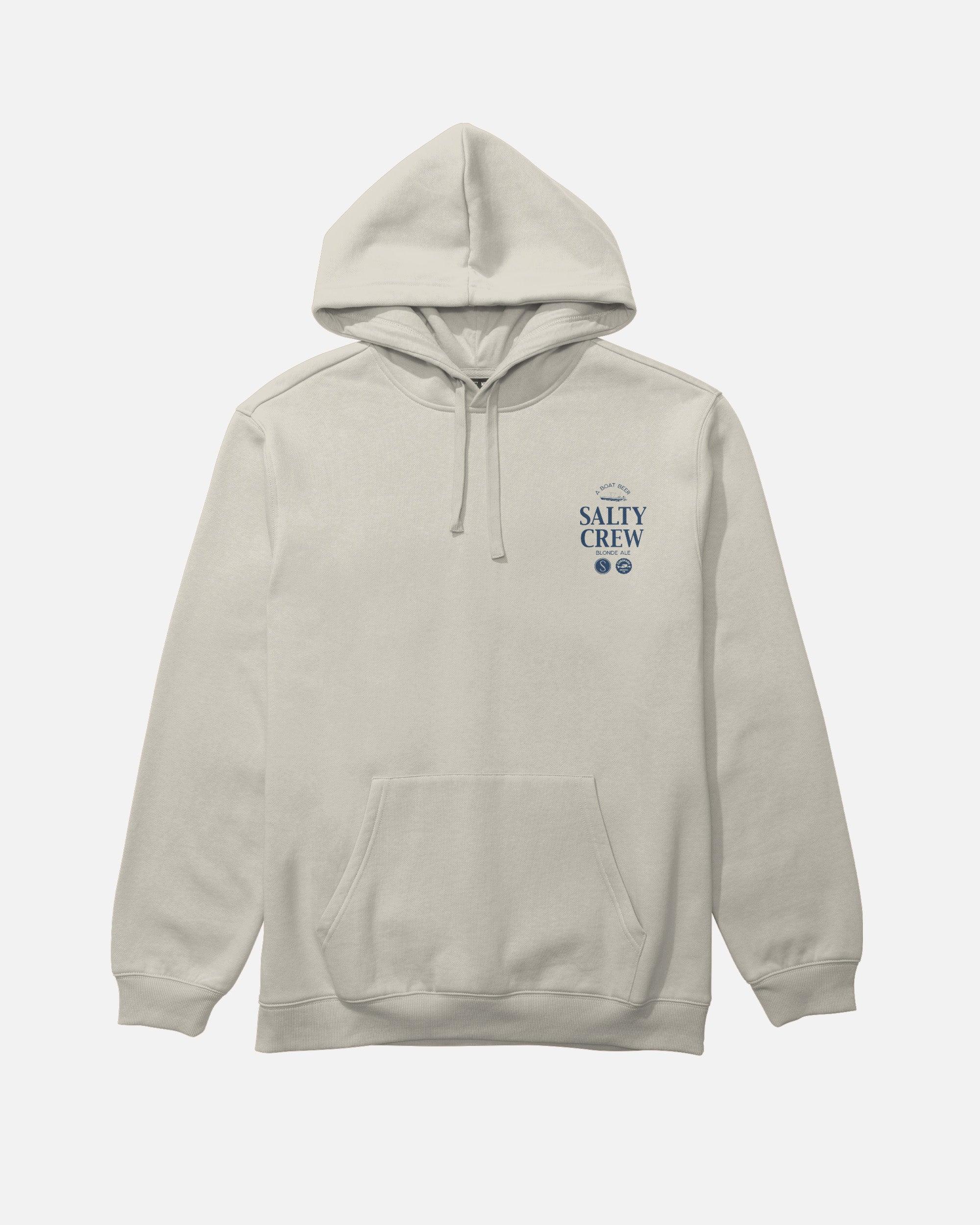 Salty Brew Fleece Hoodie - Bone Male Product Image