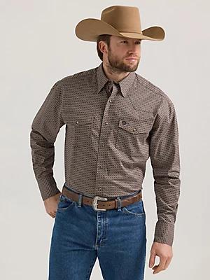 Wrangler® George Strait™ Troubadour Long Sleeve Western Snap Shirt | Men's SHIRTS | Wrangler® Product Image