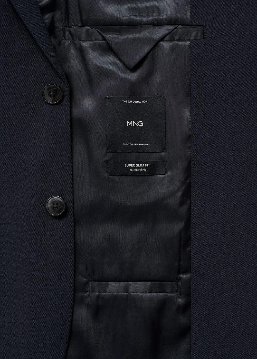 Super slim-fit suit blazer in stretch fabric - Men | MANGO USA Product Image