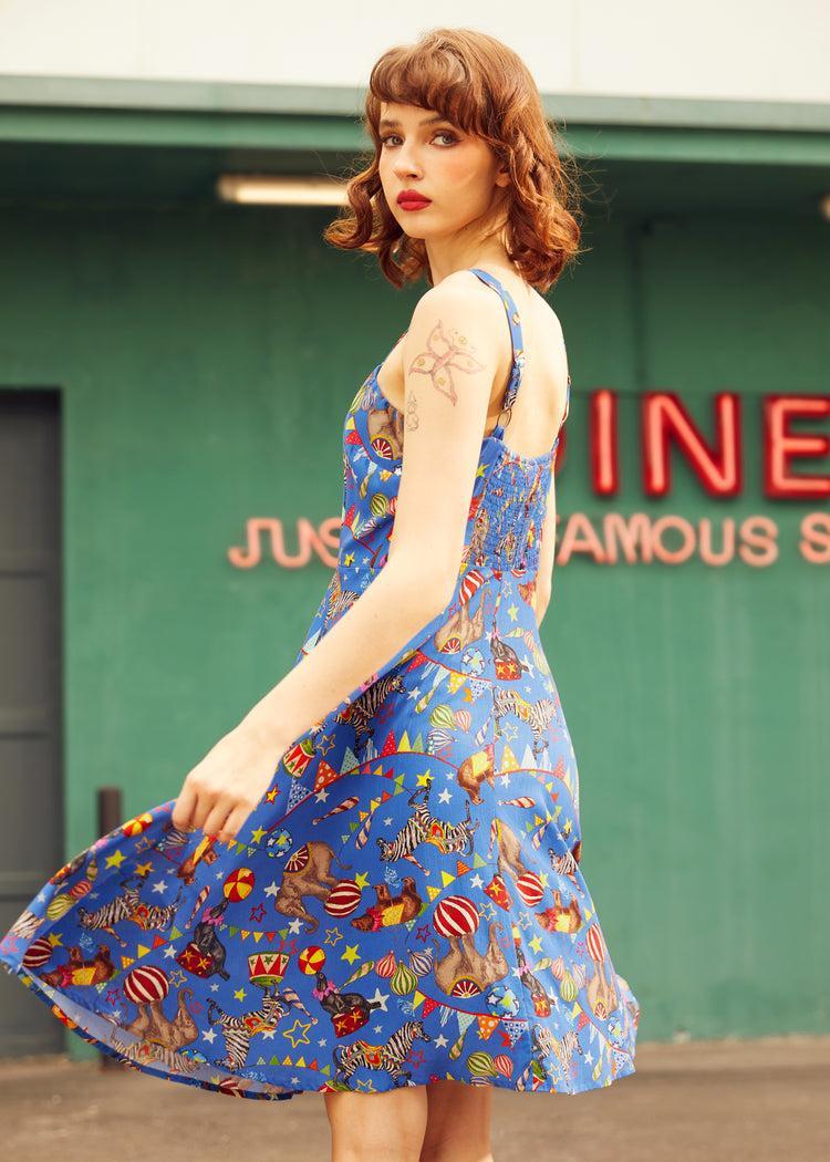 Sun-Kissed Stroll Fit & Flare Dress Product Image