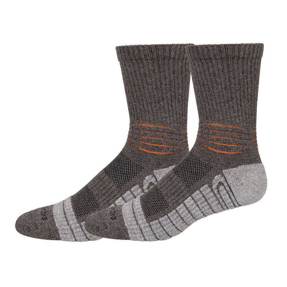 Men's Columbia Active 2-Pack Cropped Crew Socks, Size: 6-12, Brown Product Image