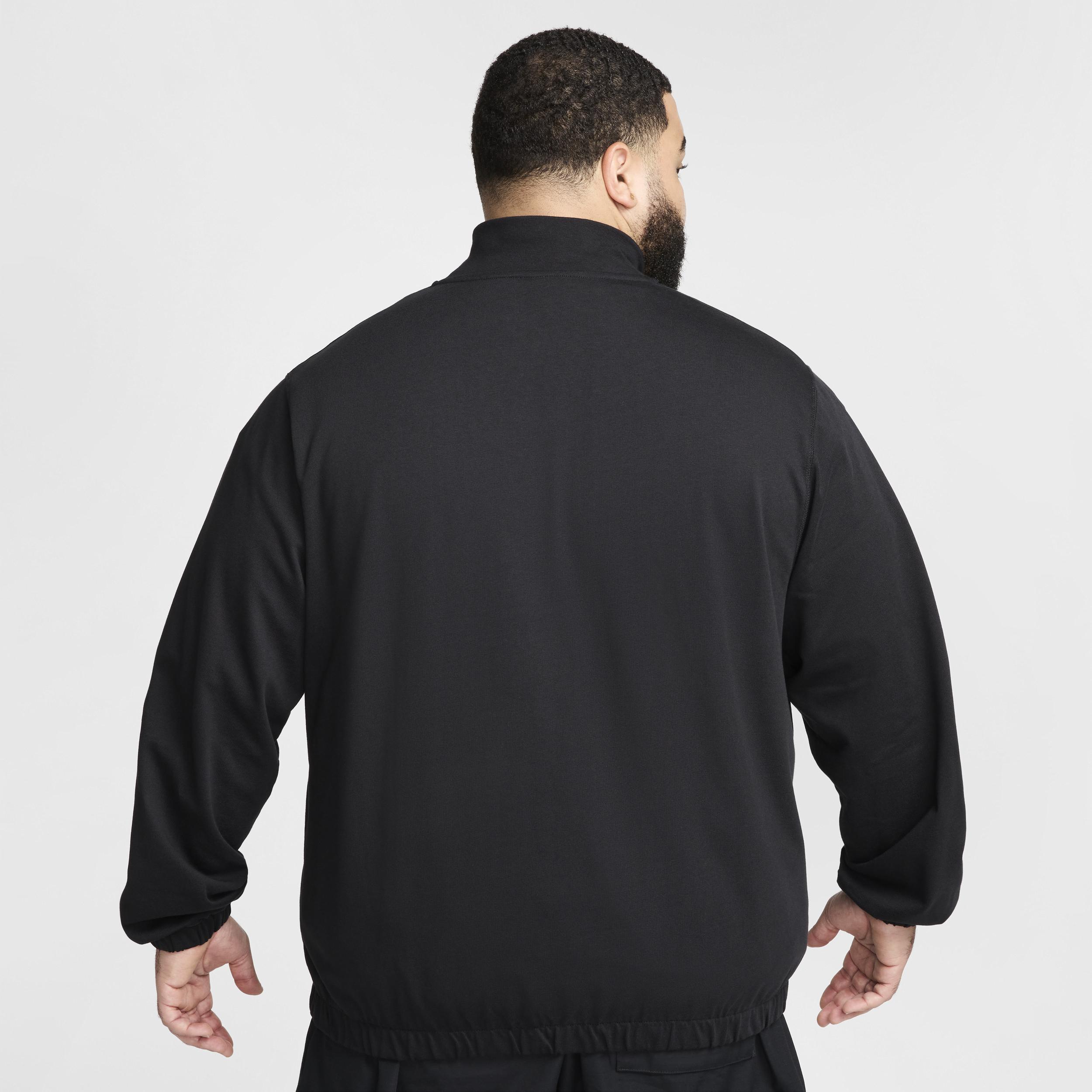 Men's Nike Club Knit Jacket, Size: Medium, Black Product Image