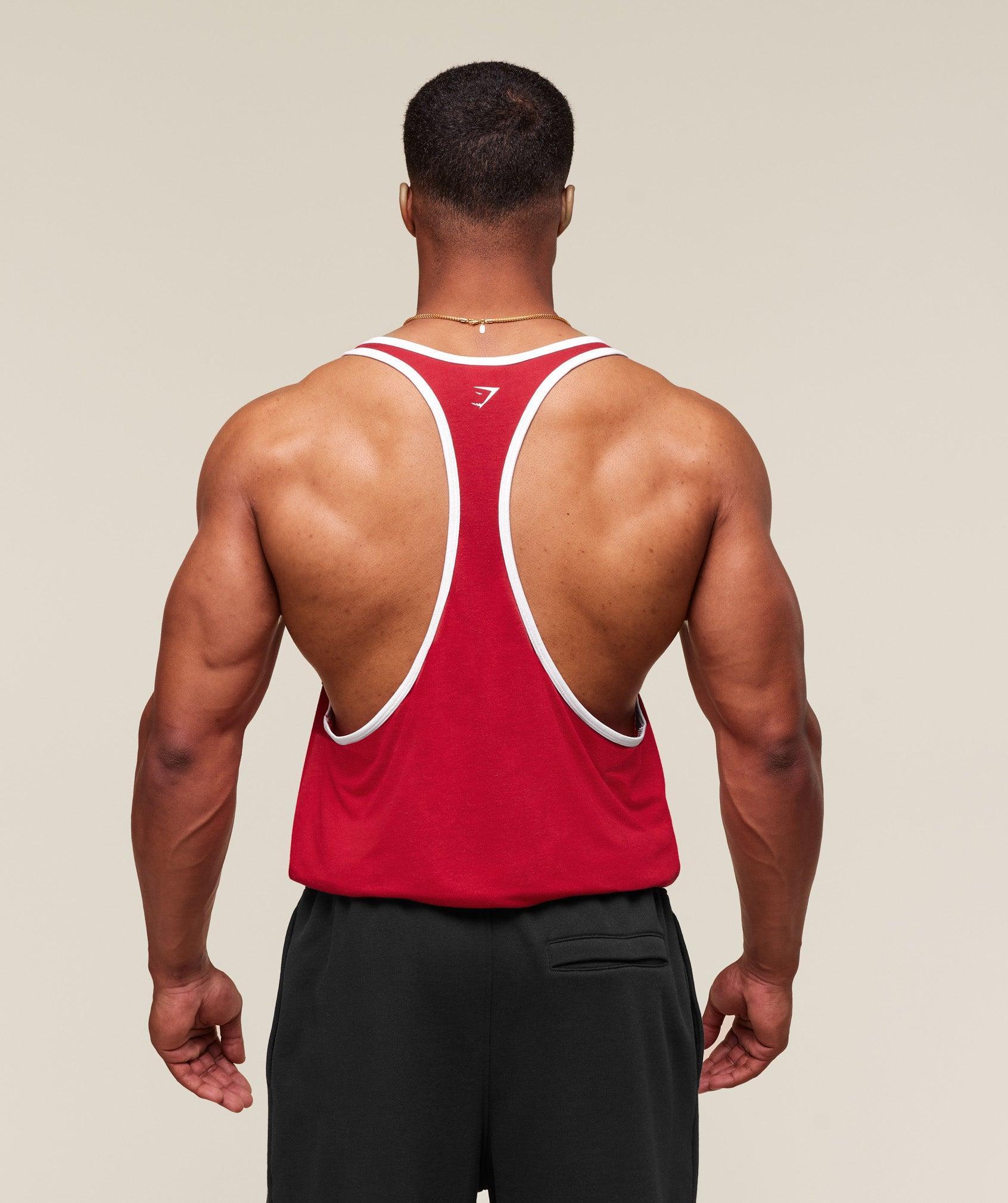 Gymshark GSLC Ringer Stringer - Conditioning Red Male Product Image