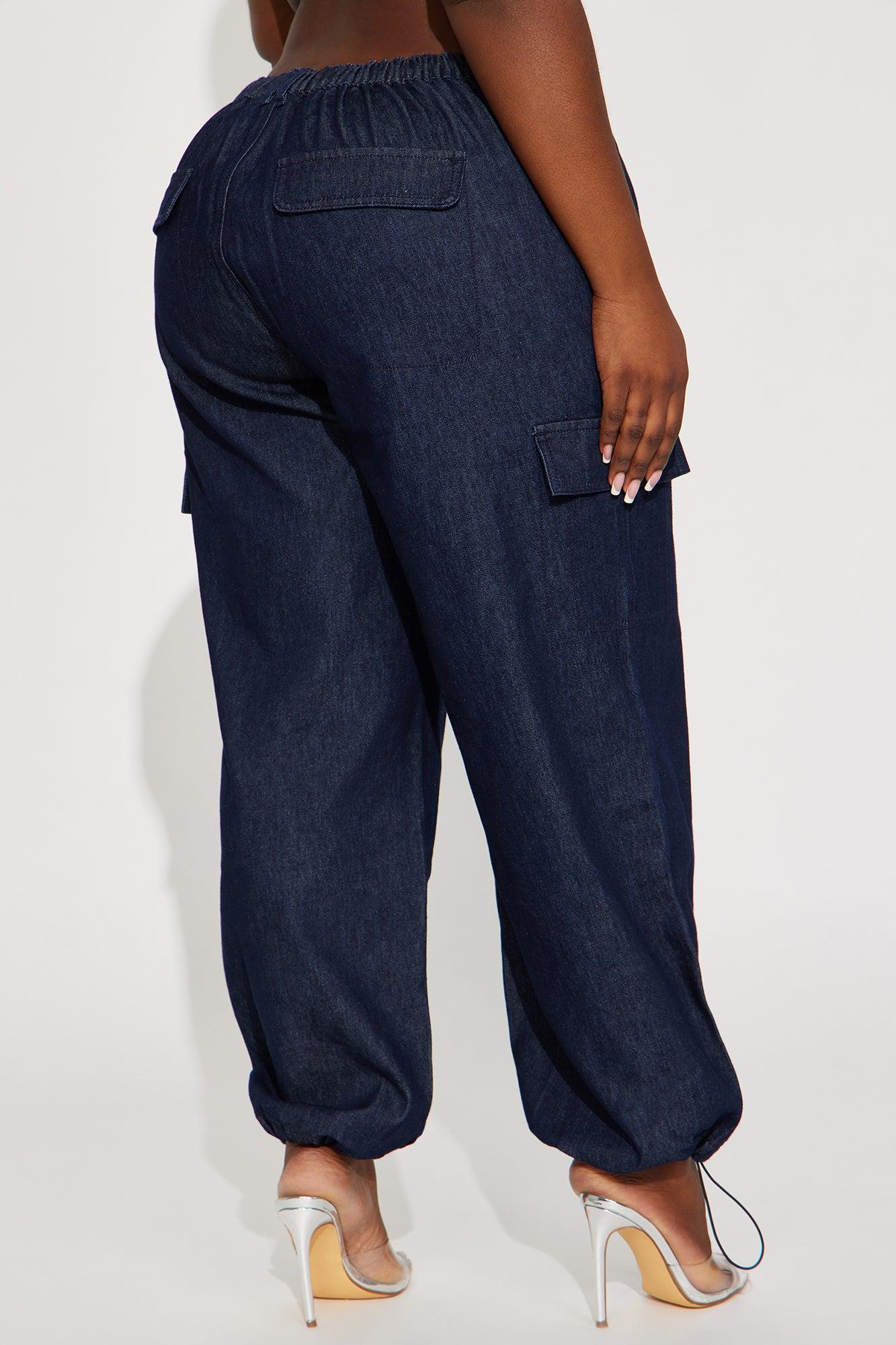High Road Denim Jogger Jeans - Dark Wash Product Image