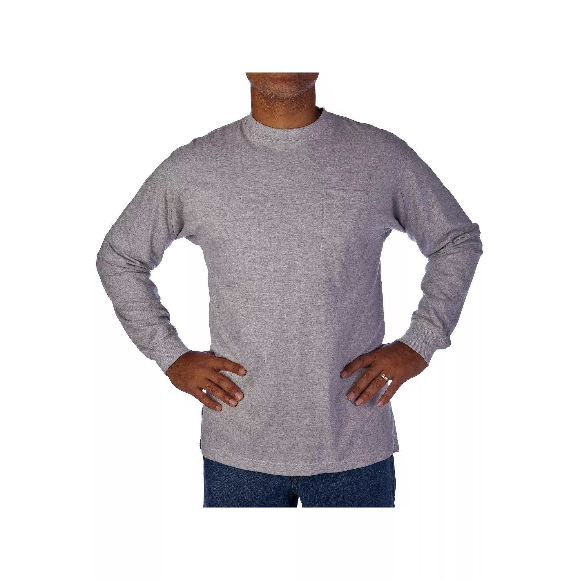 Mens Smiths Workwear Extended-Tail Pocket Tee Red Product Image