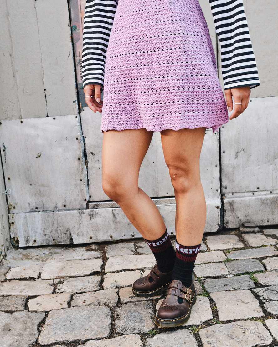 Dr. Martens Womens 8065 Mary Jane Crazy Horse Leather Shoes Product Image
