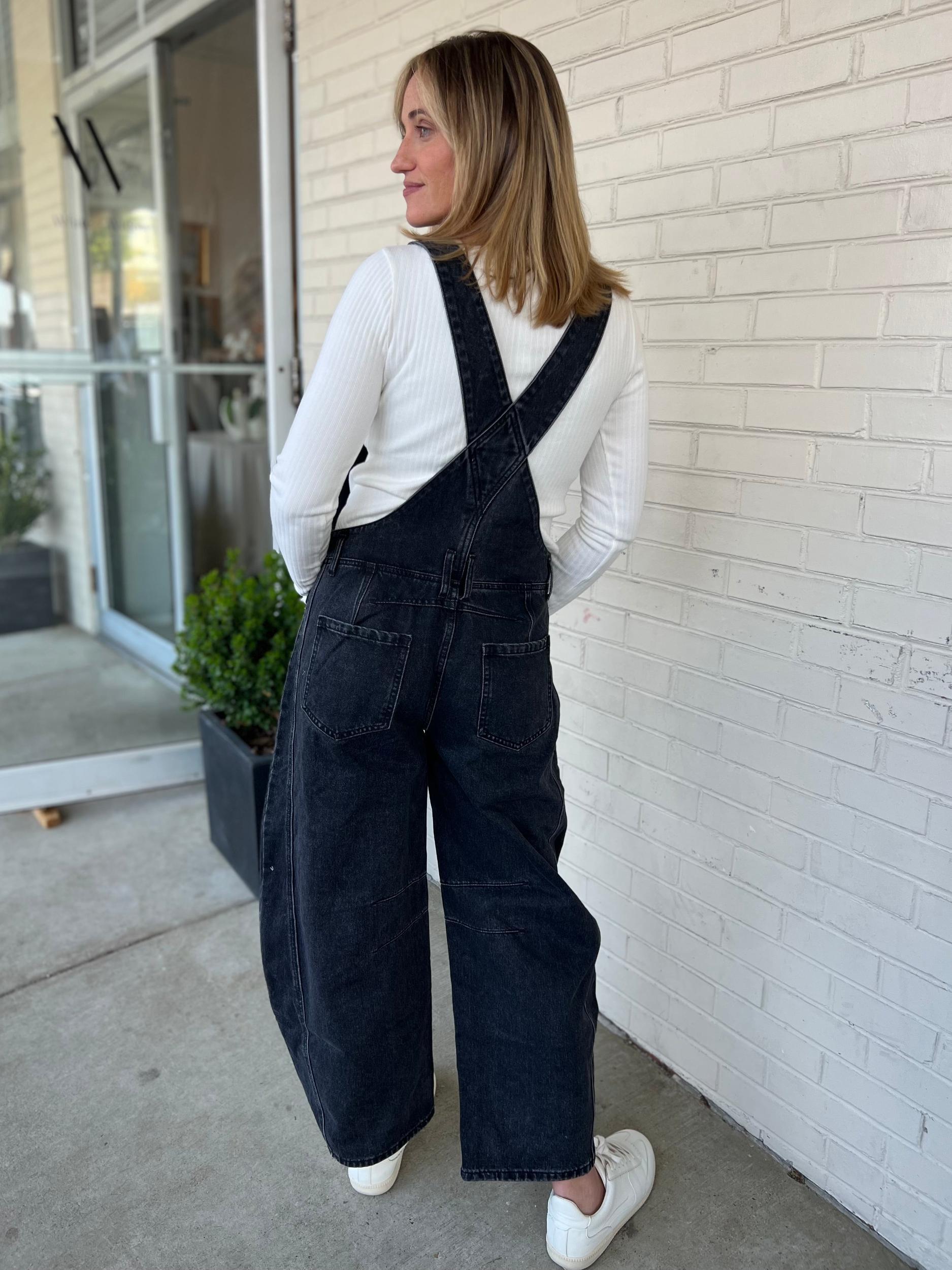 Darla Barrel Leg Overalls Product Image