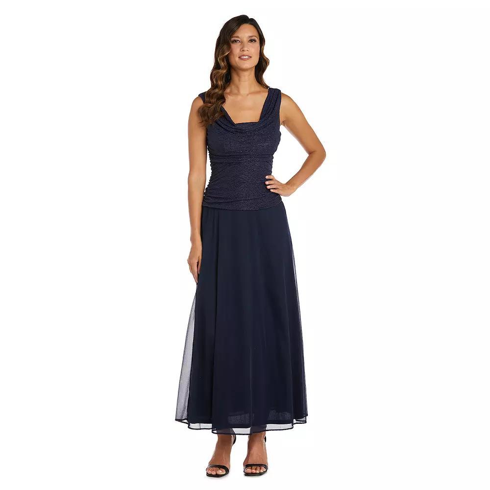 Women's R&M Richards Long Evening Gown, Size: 16, Blue Product Image