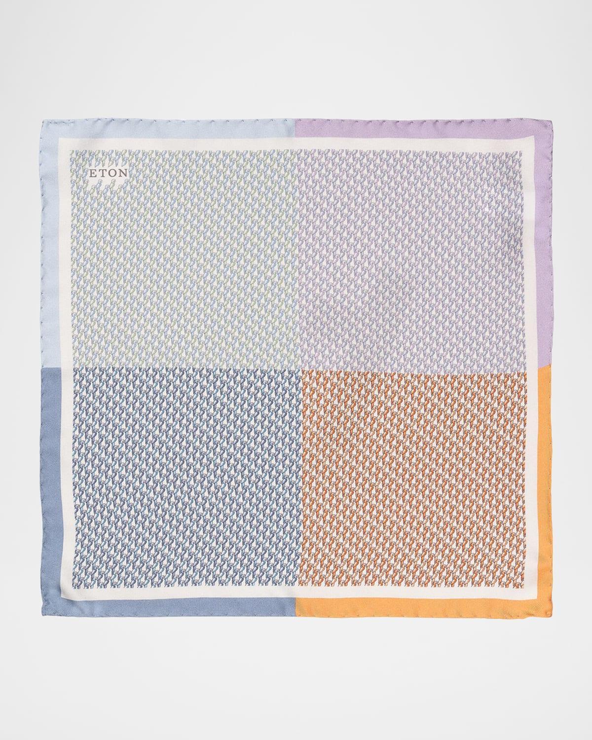 Mens Four-Sided Silk Pocket Square Product Image