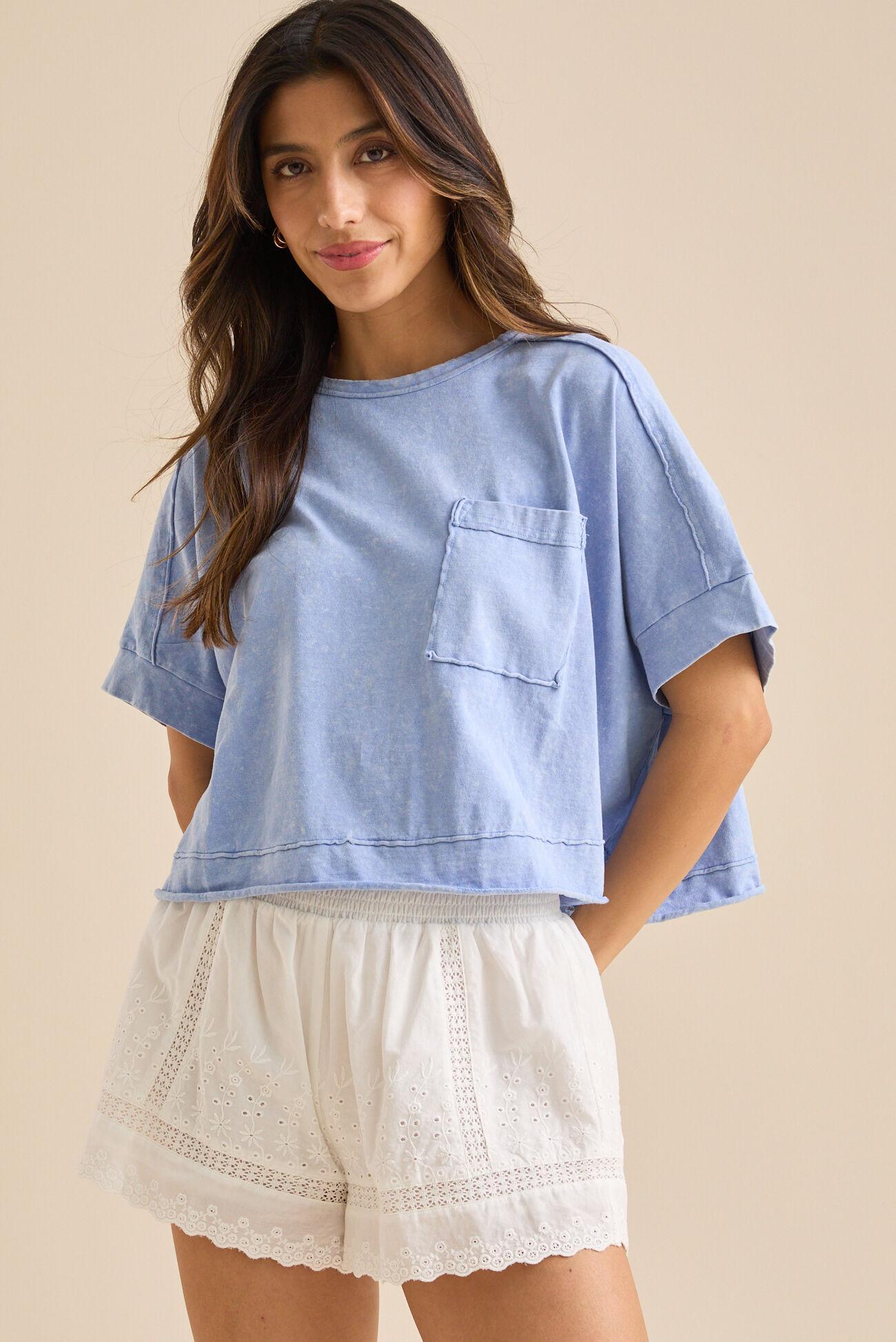 Khani Boxy Pocket Tee Product Image