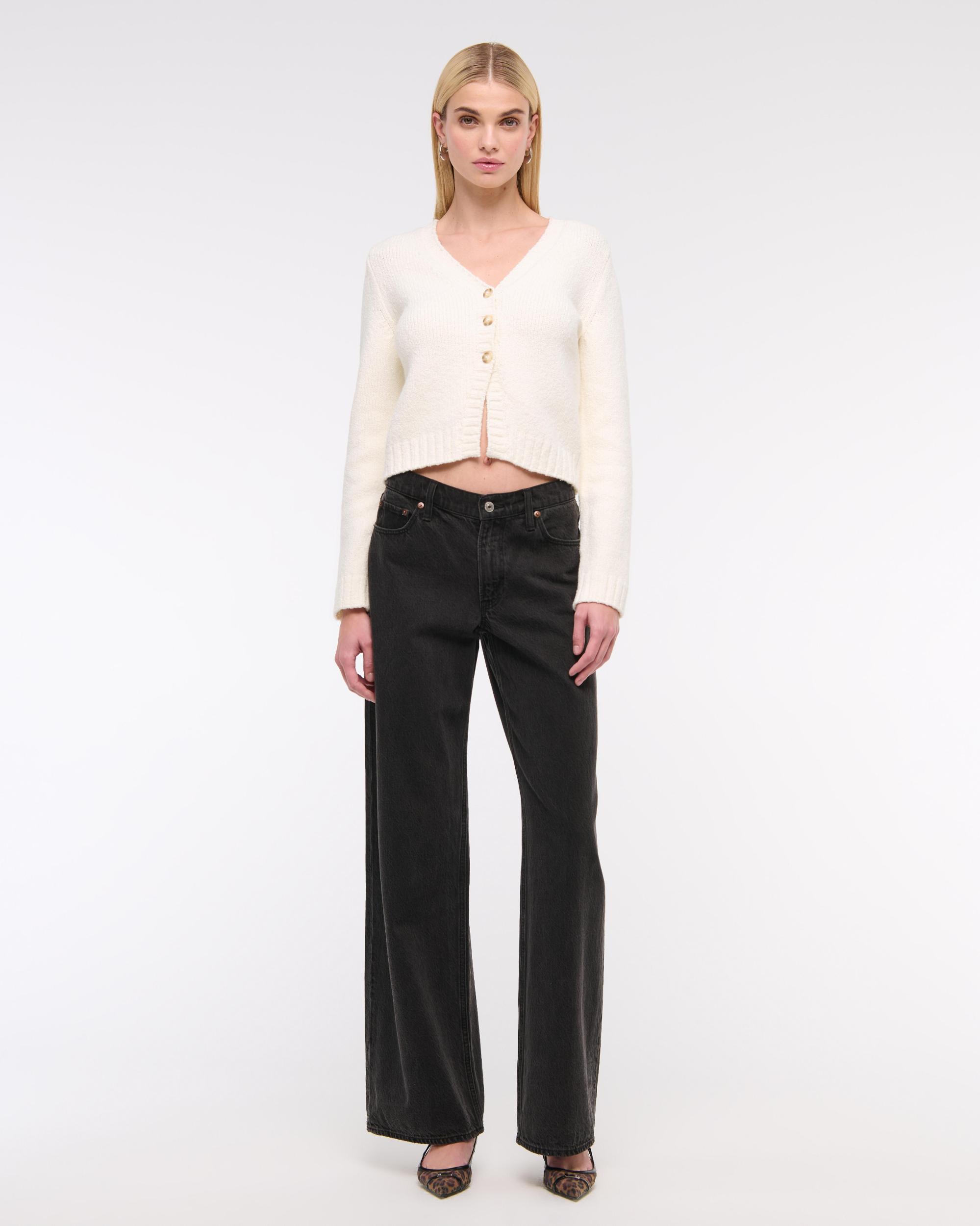 Textural Y-Neck Cardigan Product Image