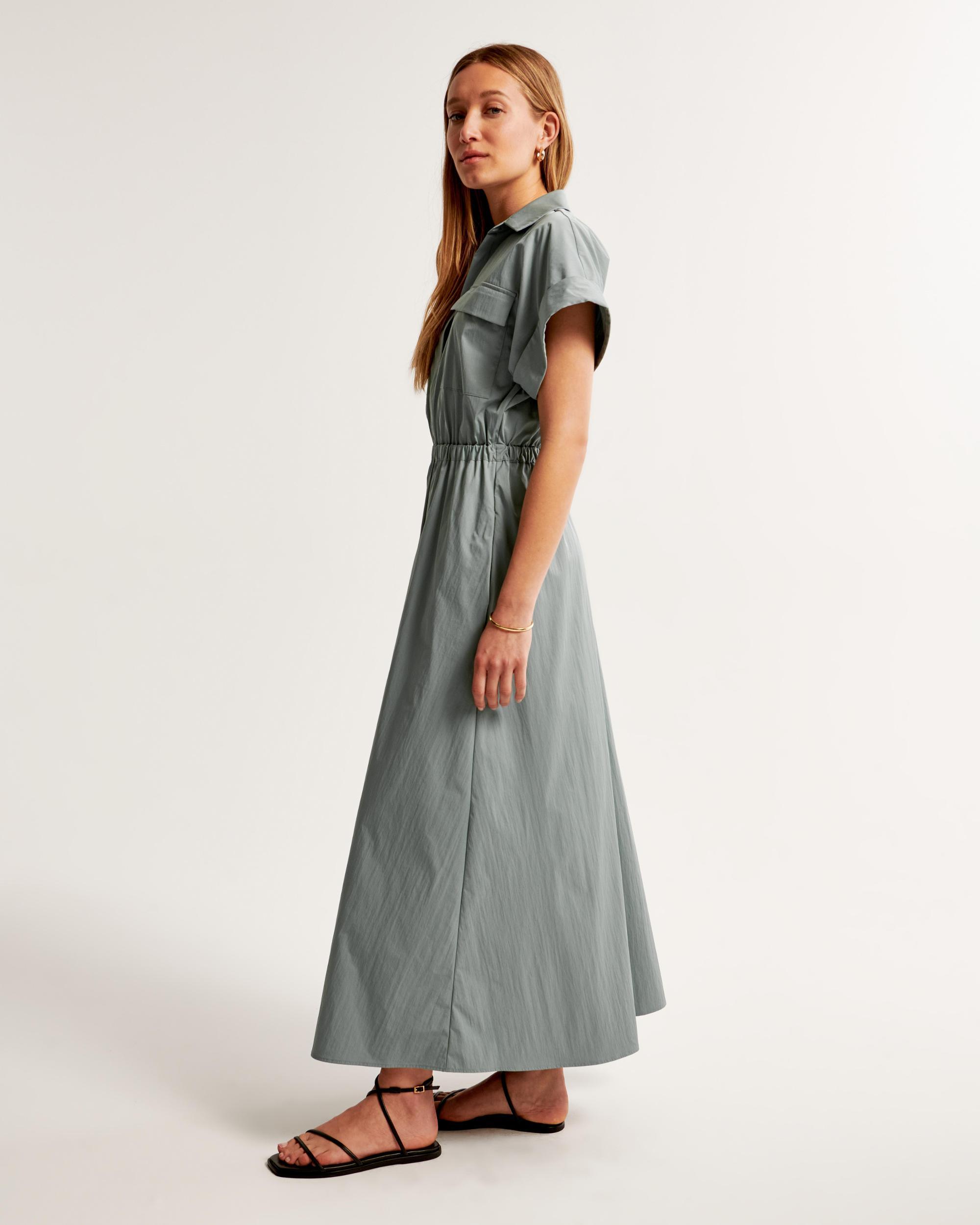 Utility Maxi Shirt Dress Product Image