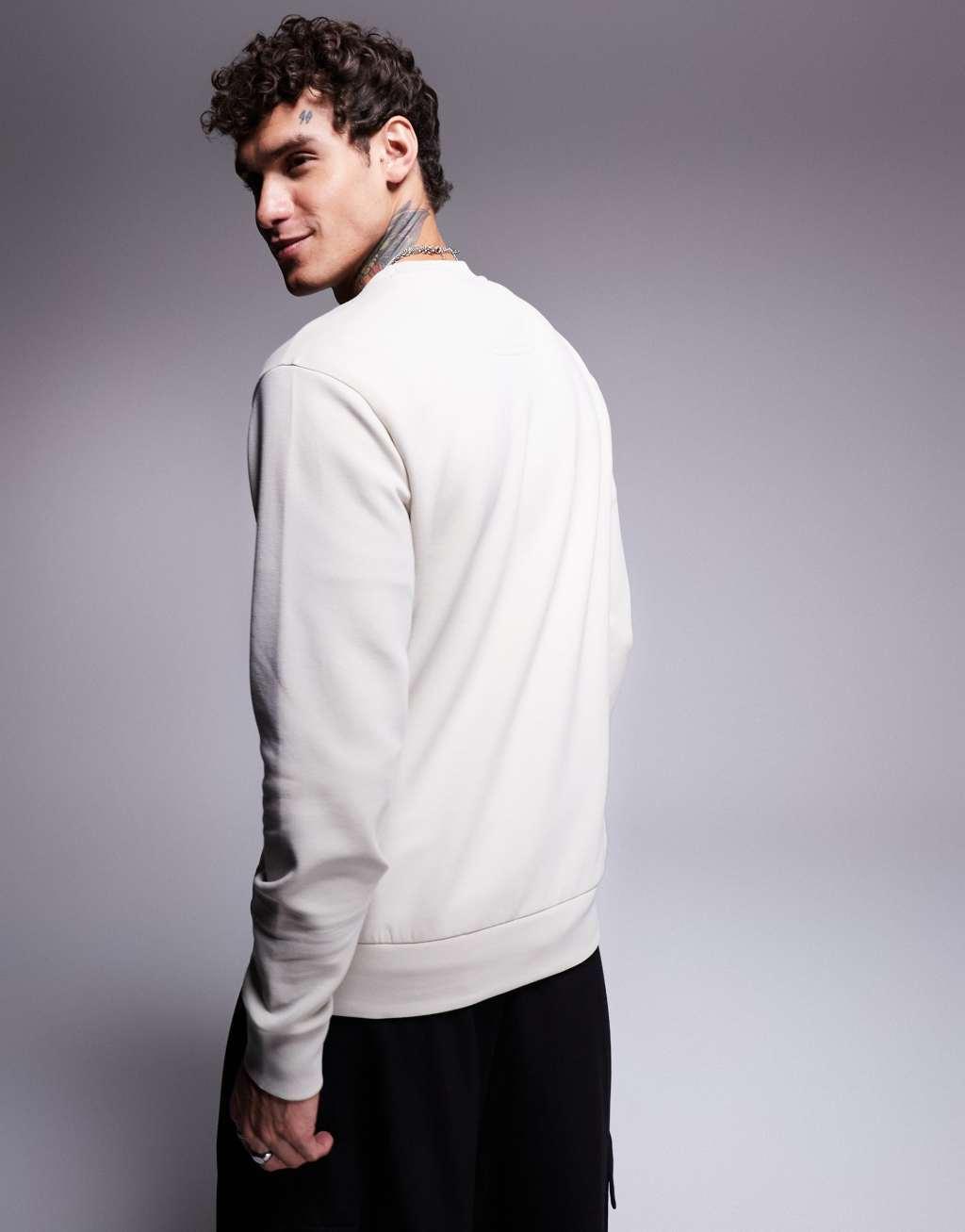 BOSS Green salbo sweatshirt in beige Product Image