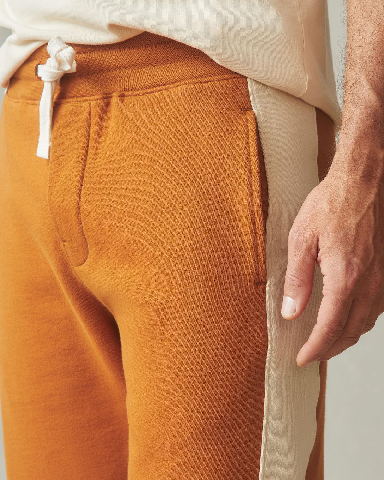 Men's Colorblock Sweatshort - Canyon Clay Creme Brulee Male Product Image