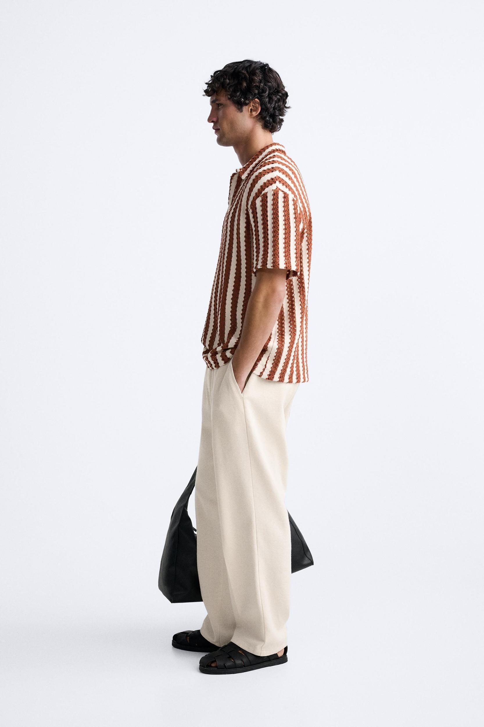 TEXTURED STRIPED POLO Product Image