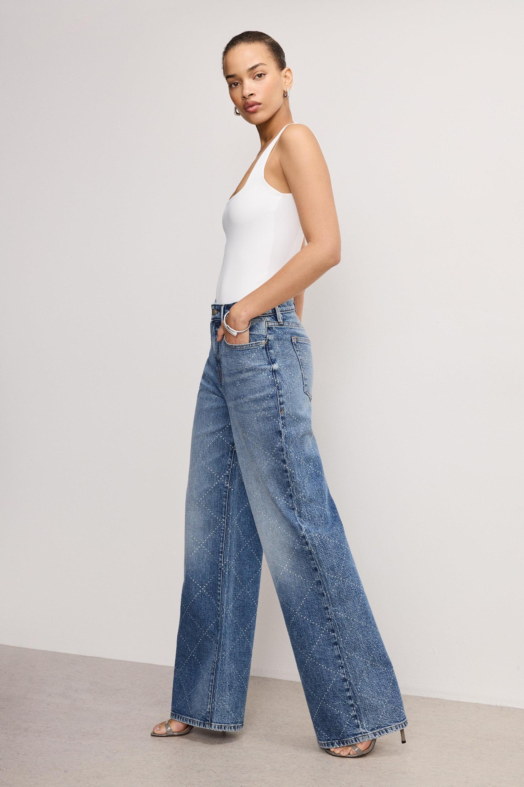 GOOD EASE RELAXED DIAMOND JEANS | INDIGO827 Product Image