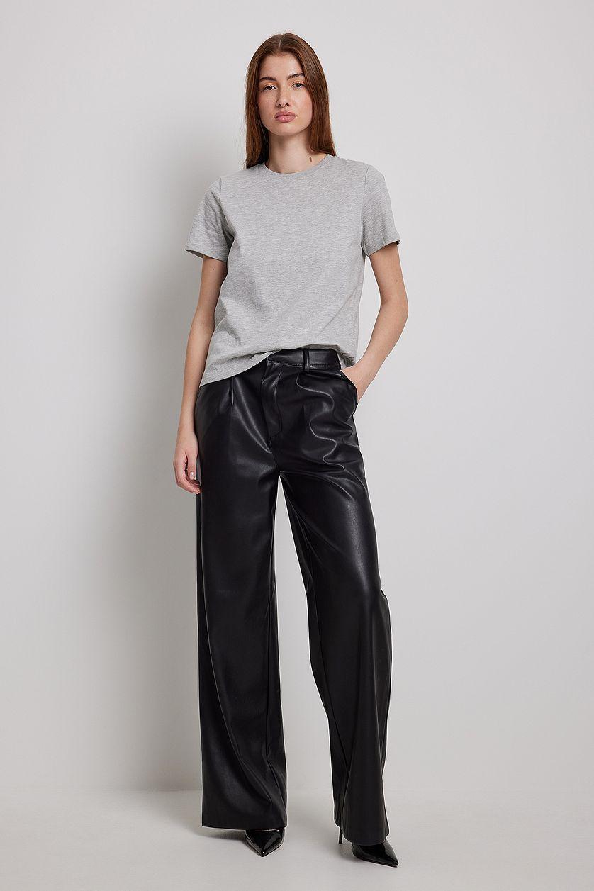Round Neck Cotton T-Shirt Product Image