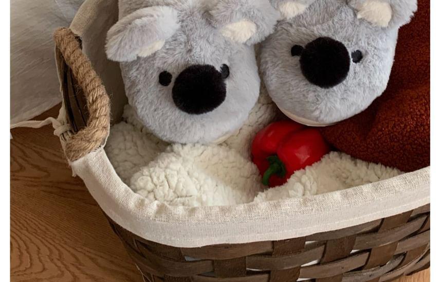 Koala Fluffy Platform Home Slippers Product Image