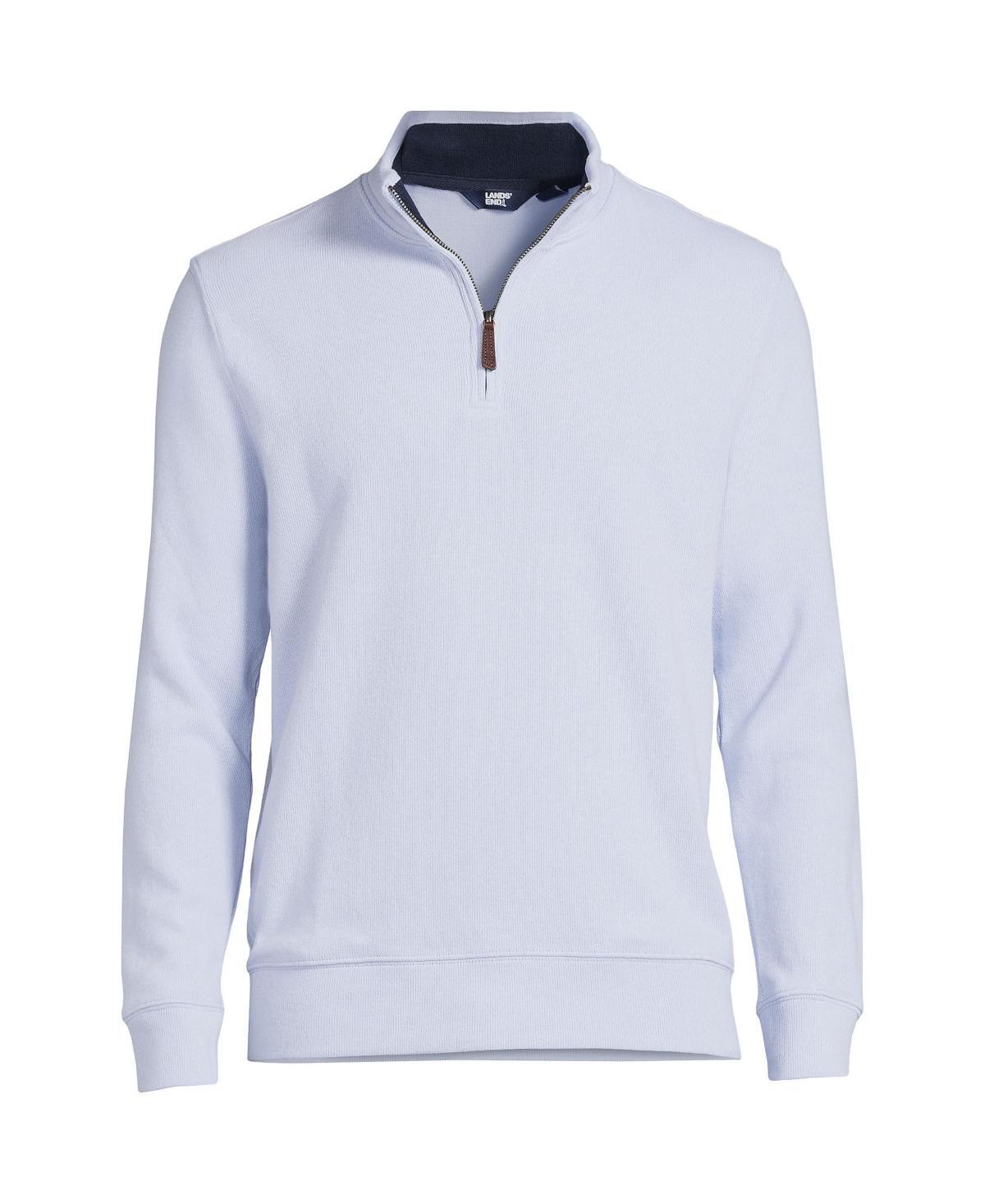 Big & Tall Lands End Bedford Classic-Fit Ribbed Quarter-Zip Sweater, Mens Product Image