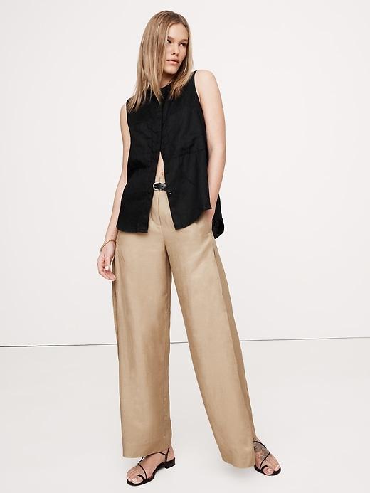 Linen Sleeveless Tunic Product Image