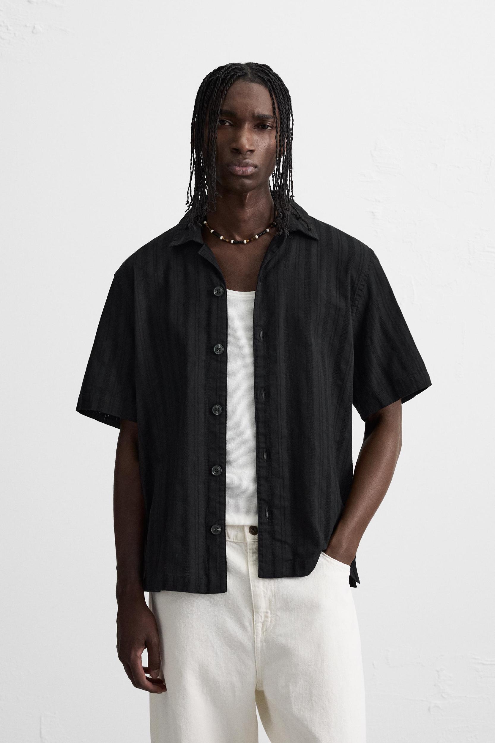 STRIPED JACQUARD SHIRT Product Image