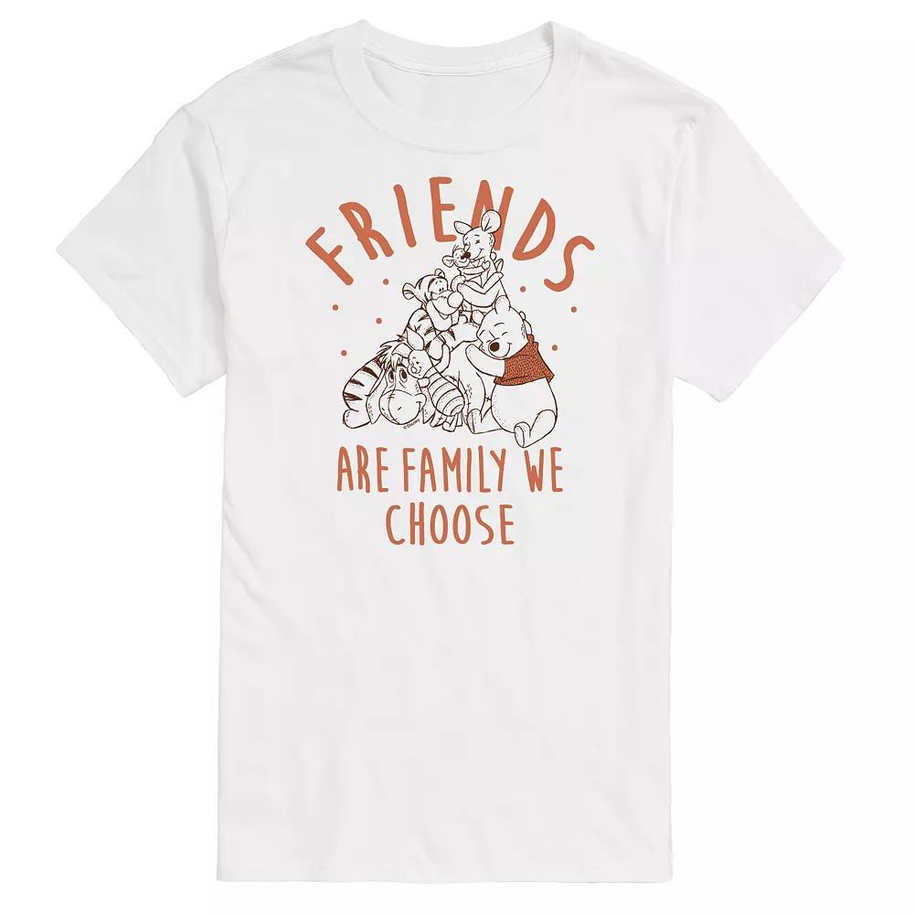 Disneys Winnie the Pooh Big & Tall Friends Family Graphic Tee, Mens Product Image