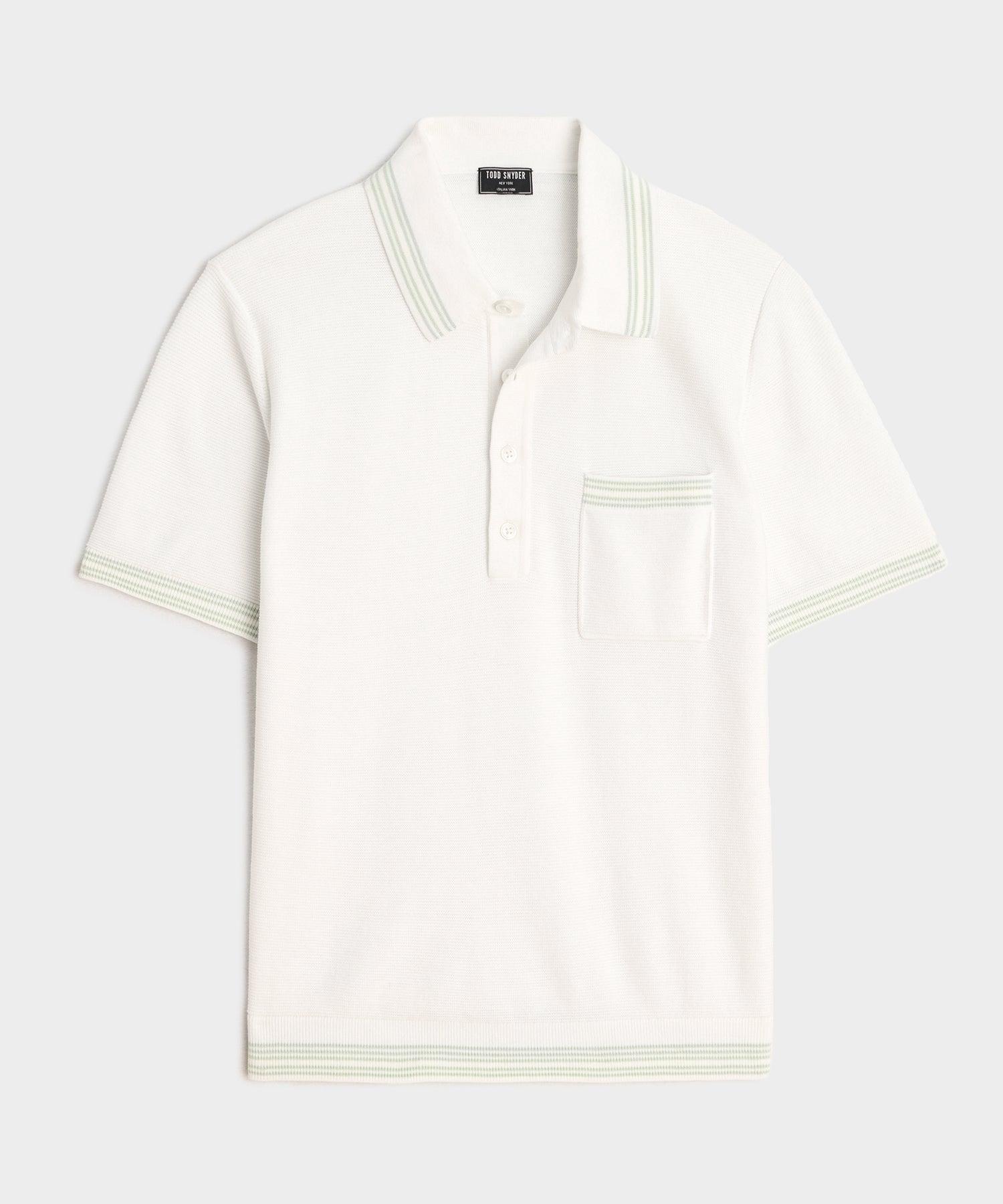 Tipped Waffle Sweater Polo Product Image