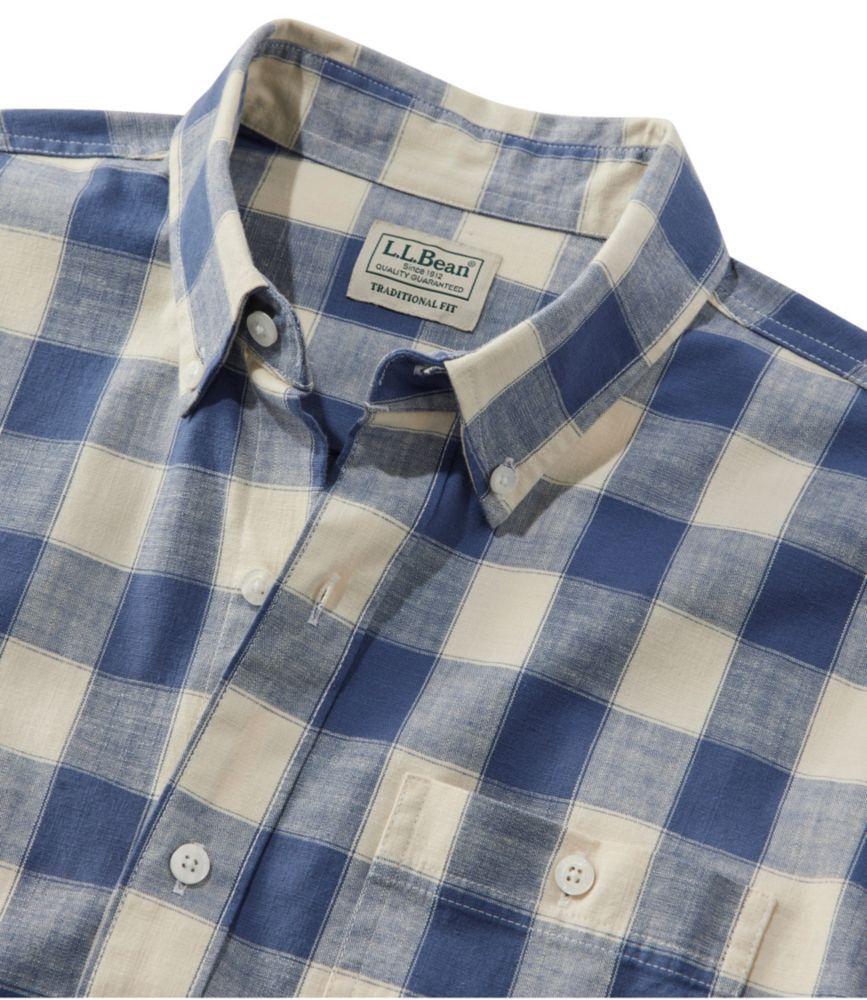 
                            Men's Comfort Stretch® Chambray Shirt, Traditional Untucked Fit, Long-Sleeve, Print
                         Product Image