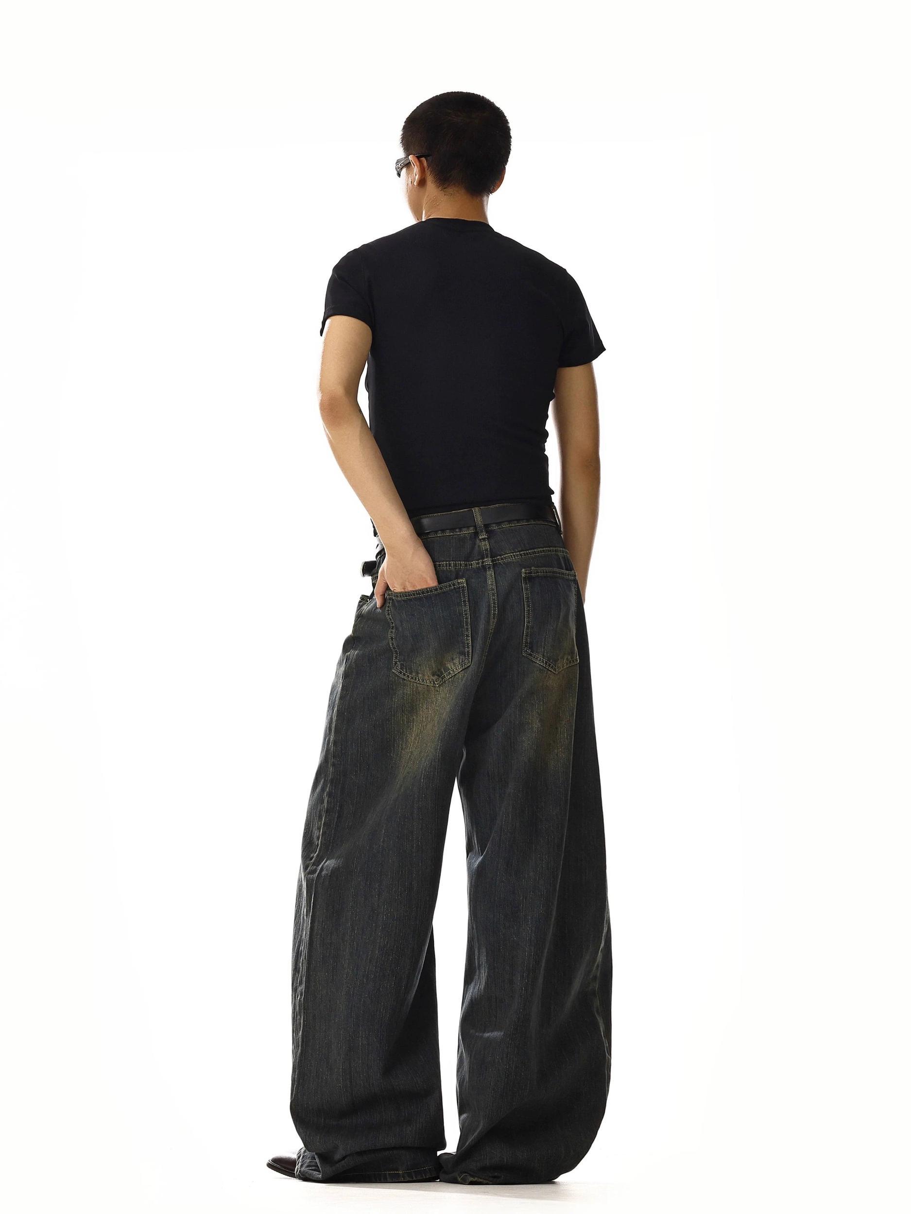 RT No. 18214 RETRO BLUE DENIM JEANS Product Image