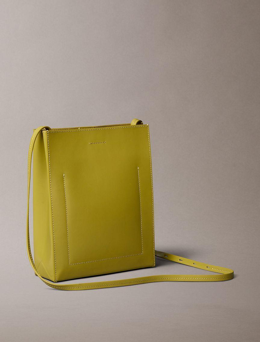 Line Leather Crossbody Bag Product Image