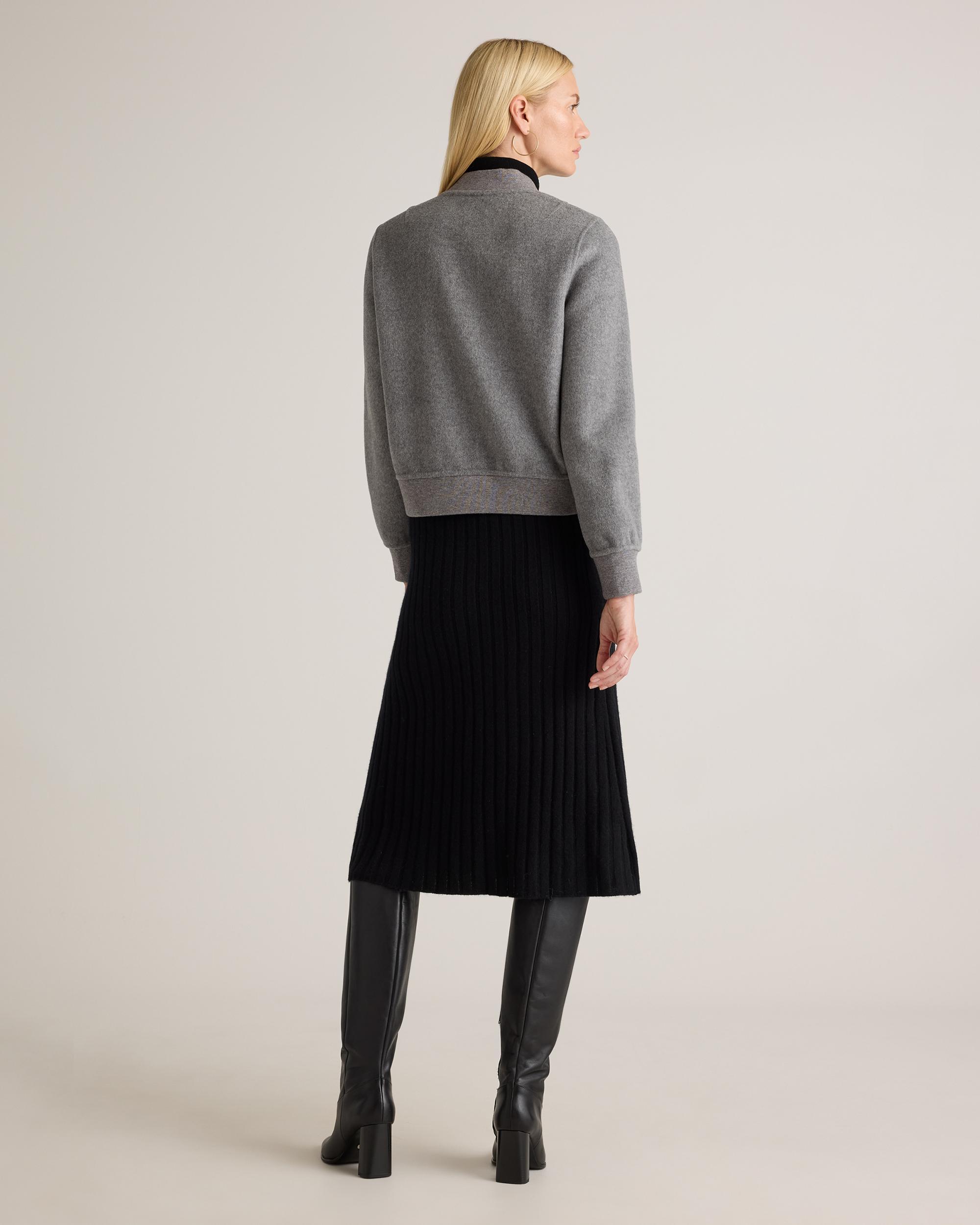 Quince | Women's Double-Faced Merino Wool Bomber Jacket Size XS Product Image